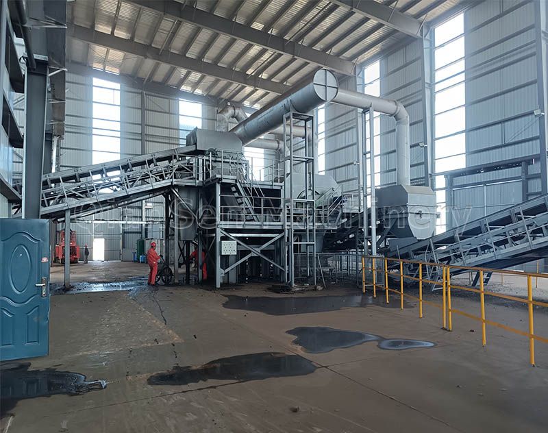  Steel Scrap Smashing Production Line 