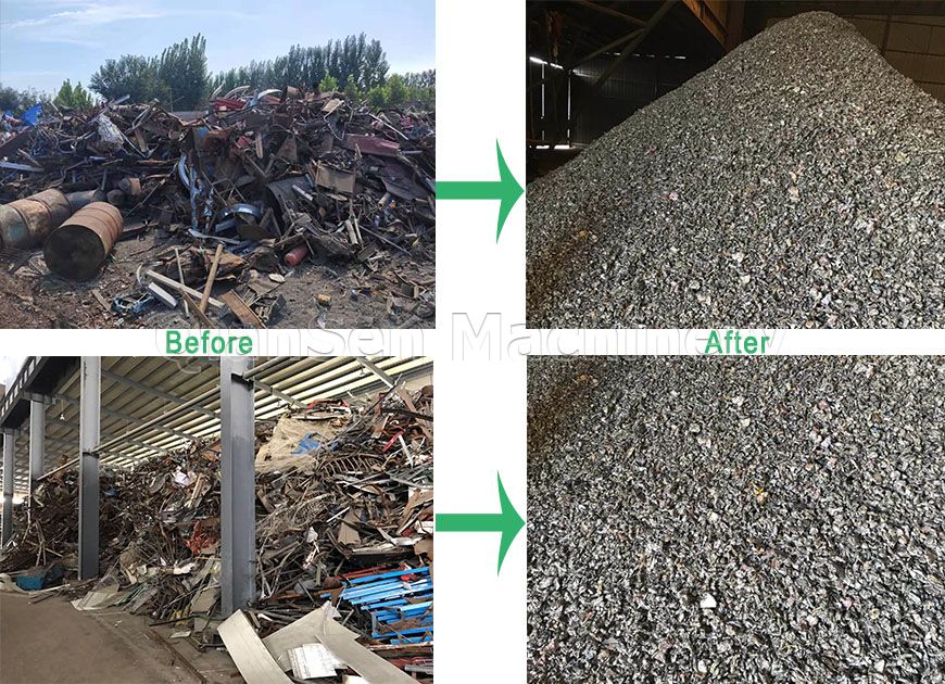 Automobile shell crusher